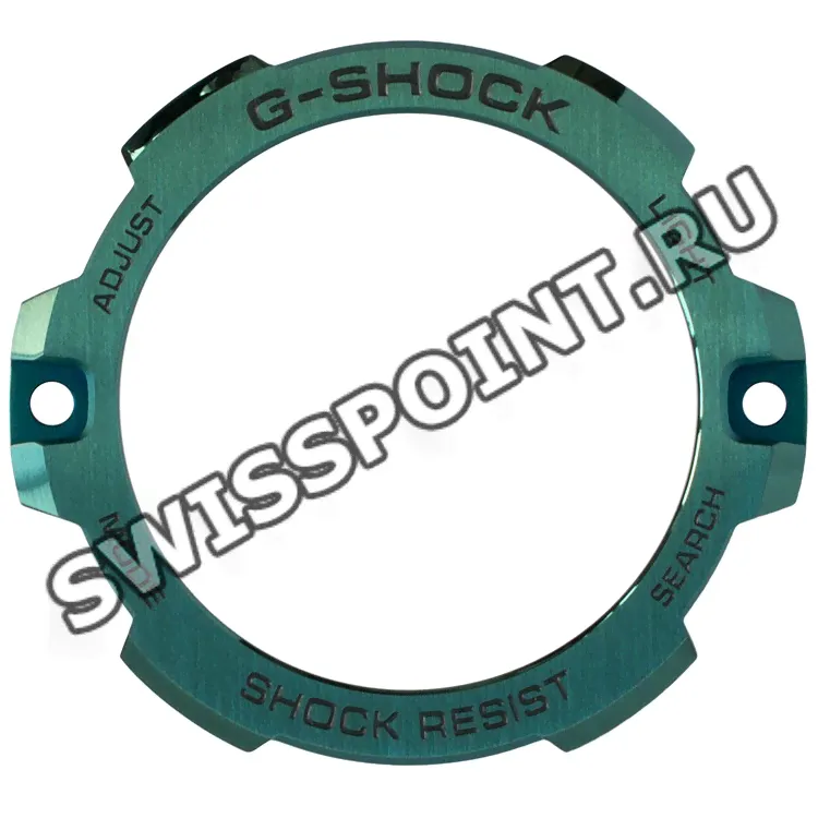 Зеленый стальной рант / безель корпуса часов Casio 10630691 для часов Casio GST-B400CD-1A3-0
