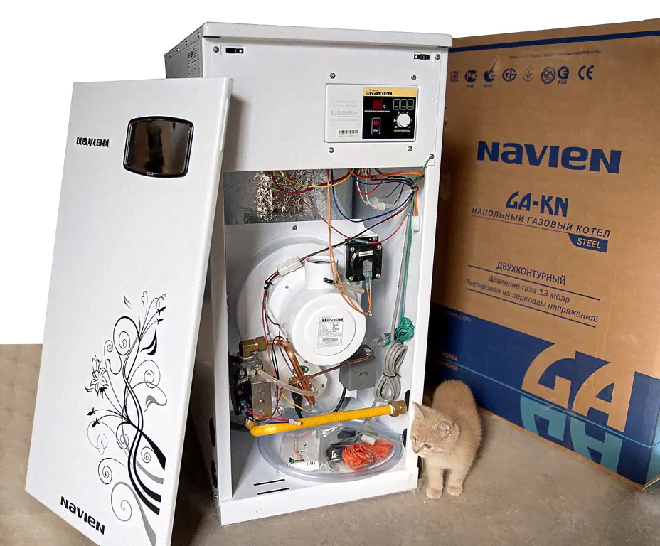 Напольный газовый двухконтурный котел Navien GST-49 KN