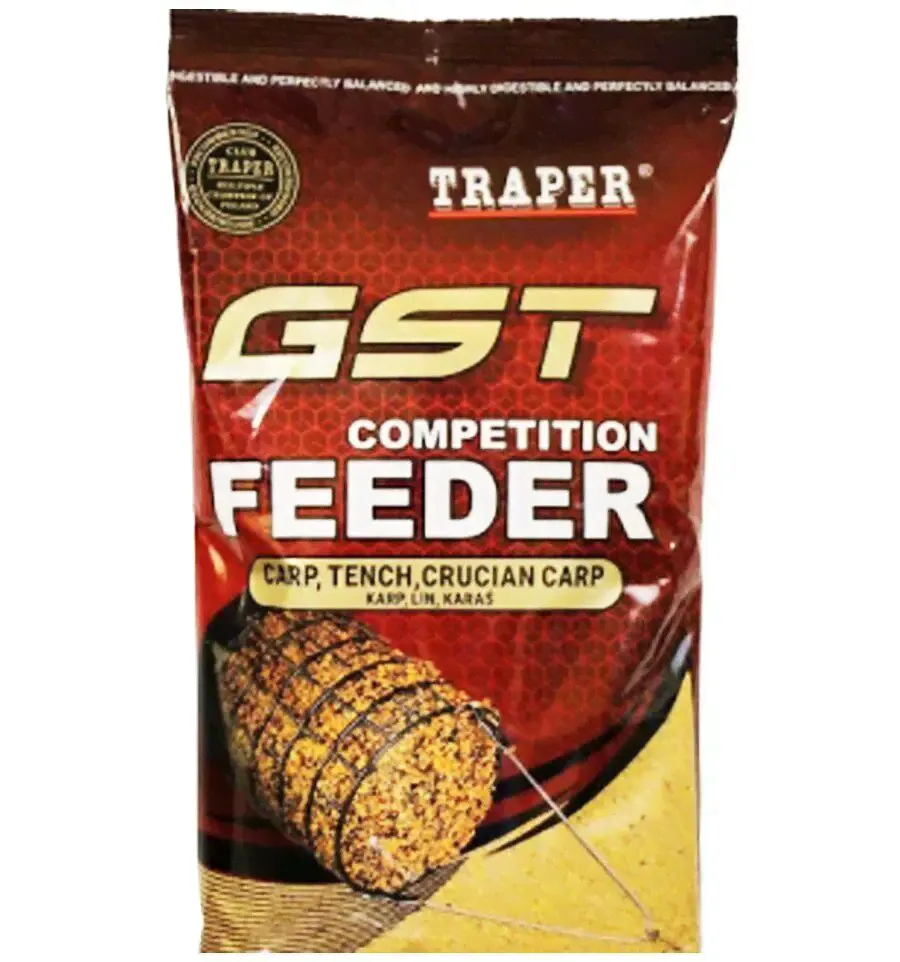 Прикормка рыболовная Traper GST FEEDER Karp-Lin-Karas (2 упаковки по 1кг)-0