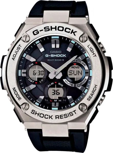 Японские наручные часы Casio G-SHOCK GST-W110-1A с хронографом-0