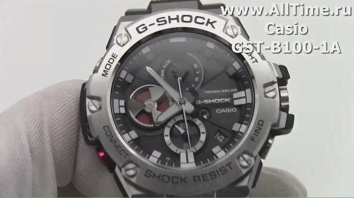 Обзор. Мужские наручные часы Casio G-SHOCK GST-B100-1A с хронографом