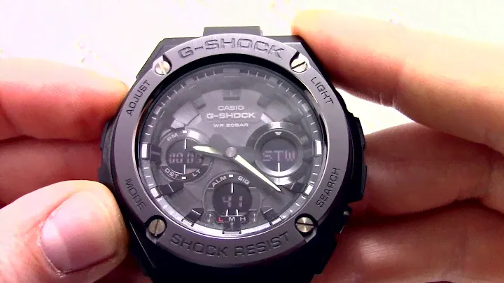 Часы Casio G-SHOCK GST-S110BD-1B - Инструкция, как настроить от PresidentWatches.Ru