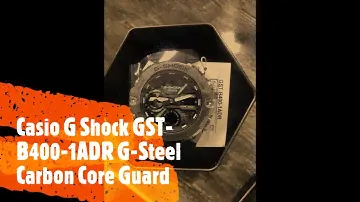 Casio G Shock GST-B400-1ADR G-Steel Carbon Core Guard Structure Tough Solar Watch - Box Opening