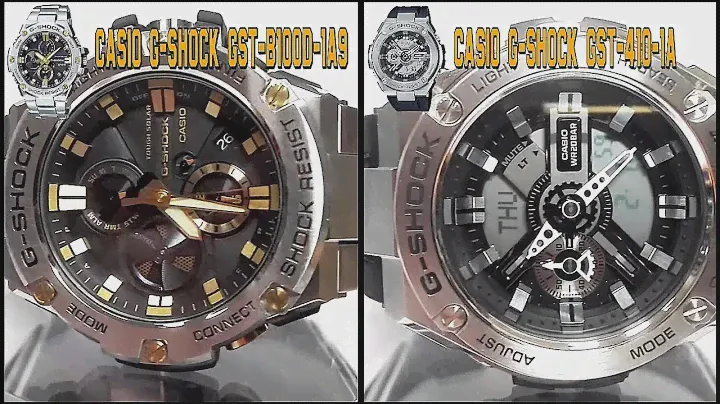 Casio G-Shock GST-B100D-1A9 vs. GST-410-1A watches comparison video 2018