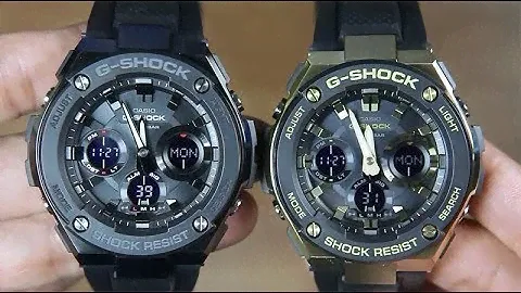 CASIO G-SHOCK G-STEEL GST-S100G-1B VS G-STEEL GST-S100G-1A