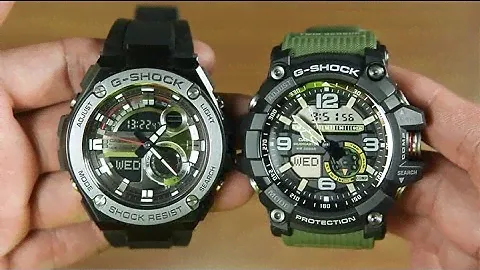 CASIO G-SHOCK G-STEEL GST-210B-1A VS  MUDMASTER GG-1000-1A3