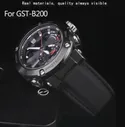 Силиконовый Ремешок 24*16 мм Для мужских часов серии C-asio G-SHOCK GST-B200 GST-B200D из Модифицированной Резины С Матовым Кожаным Ремешком для часов