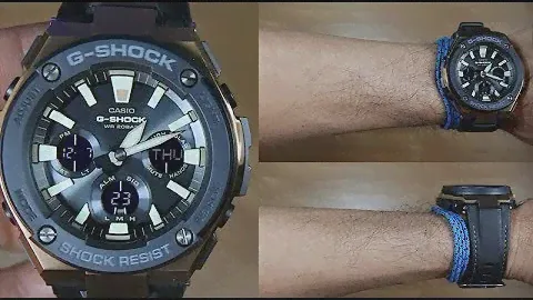 CASIO G-SHOCK G-STEEL GST-S120L-1A TOUGH RESIN BAND - UNBOXING