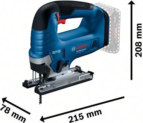 Лобзик аккумуляторный BOSCH GST 185-LI [06015B3023] Скобовидная рукоятка-2