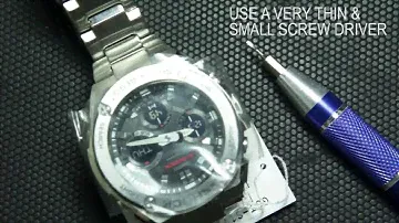 How to resize / adjust Casio G-steel GST-S110D Band