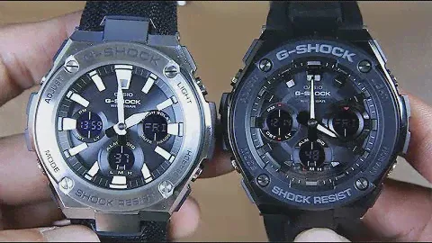 CASIO G-SHOCK G-STEEL GST-S130C-1A & GST-S100G-1B : CLOTH VS RESIN BAND