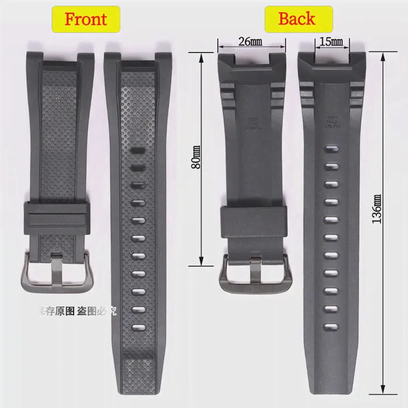 Ремешок резиновый сменный для Casio g shock gst b100 gst b200 gst b400, мужской силиконовый водонепроницаемый браслет с пряжкой с язычком (art.: 3920bf024cfc5)-4