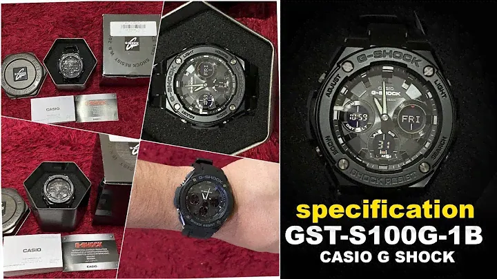 CASIO G SHOCK GST S100G 1B - HOW TO SET UP  AND SPECS