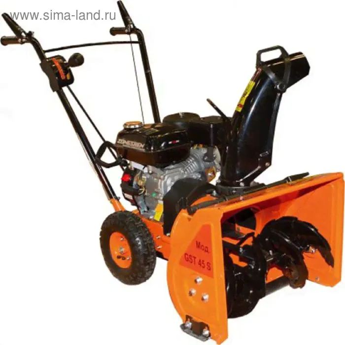 Снегоуборщик PRORAB GST 45-S NEW, бенз. 6,5 л.с., руч старт, 56*40 см, 1 скорость, коробка-0