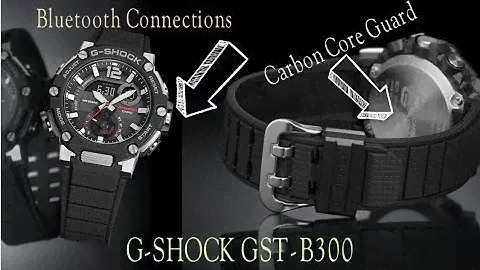 G-shock Gst-b300-1adr Carbon Core Guard Structures.