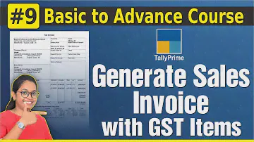 #9 Tally Prime-Create Sales Invoice with Multiple GST rate | Tally Mai GST Invoice Kaise Banate Hain