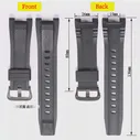 Ремешок резиновый сменный для Casio g shock gst b100 gst b200 gst b400, мужской силиконовый водонепроницаемый браслет с пряжкой с язычком (art.: 3920bf024cfc5)