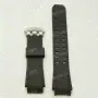 Ремешок для часов Casio GST-B300-1A, 25/21 мм, черный, полиуретан, под корпус, 20 мм ширина выступа, ЗБ