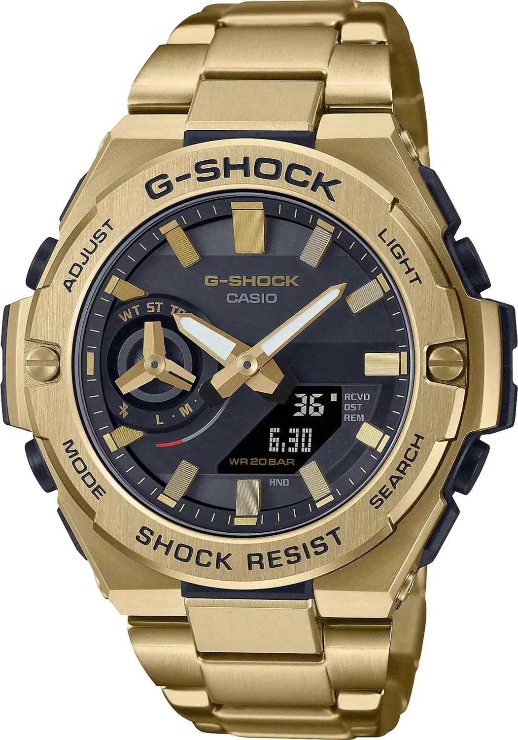 Японские наручные часы Casio G-SHOCK GST-B500GD-9A с хронографом-0