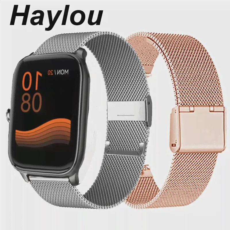 Браслет для Xiaomi Haylou RS4 Plus/GST Lite/RS3 LS04/RT2 Ремешок Миланский ремешок для Часов