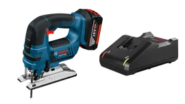 Аккумуляторный лобзик Bosch GST 18 V-LI B, 1x4 Ач+GAL 18V-40, картон | 0615990M43