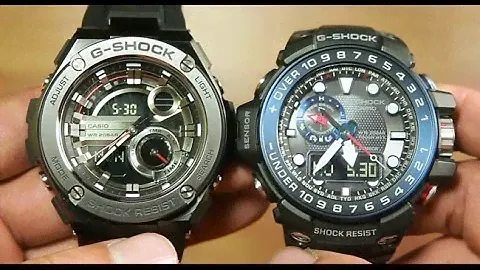 Casio G-steel GST-210B-1A VS Casio Gulfmaster GWN-1000B-1B