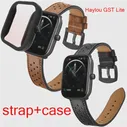 Подлинный кожаный ремешок для Haylou Gst Lite Smart Watch Band замените ремни для Haylou GST Lite Scrector Protector Shell Shell