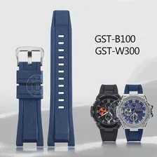 Силиконовый Резиновый Ремешок Для Часов Casio G-SHOCK Серии GST GST-W300 210 400G S130 S310 S330 B100 Ремешок Для Часов Спортивный Ремешок Браслет