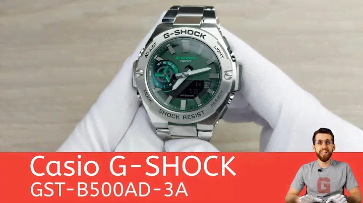 Новый Зелёный G-Steel / Casio GST-B500AD-3A