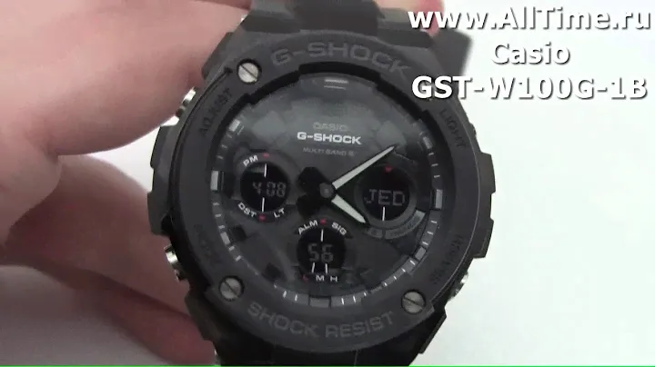 Обзор. Японские наручные часы Casio G-SHOCK GST-W100G-1B с хронографом